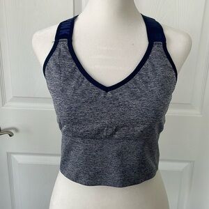 PINK Heathered Blue Sports Bra